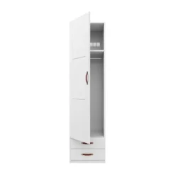 LIFETIME Kidsrooms Kledingkast 1-Deurs - 2-Lades - White-Wash