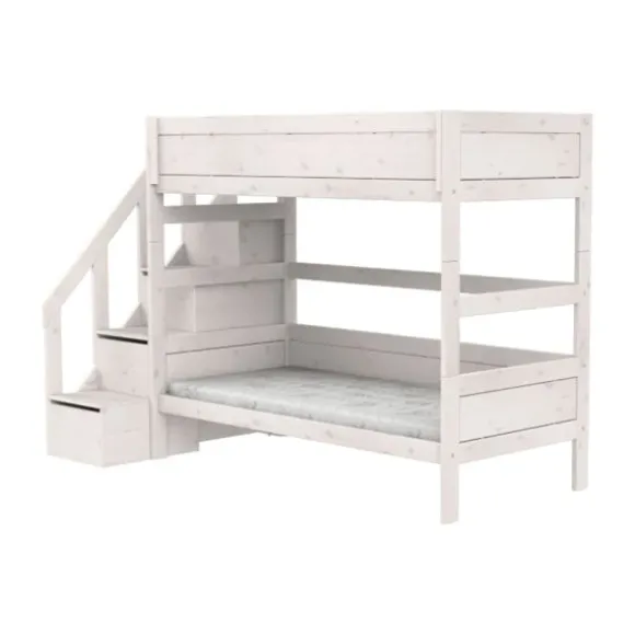 LIFETIME Kidsrooms Stapelbed met Trapkast – 90×200 cm – Premium Rolbodem