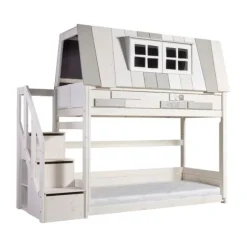 Life Time Laag Huisbed My Hangout - White Wash - Rolbodem