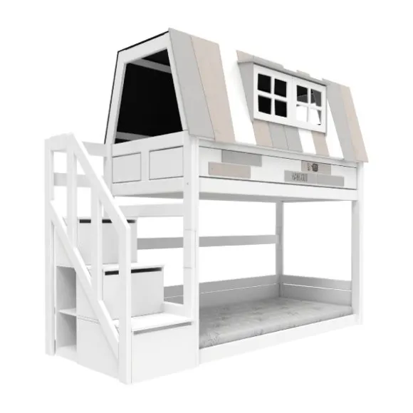 Life Time Laag Huisbed My Hangout - White Wash - Luxe Lattenbodem