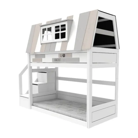 Life Time Laag Huisbed My Hangout - White Wash - Luxe Lattenbodem