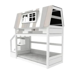 Life Time Laag Stapelbed My Hangout - White Wash - Rolbodem
