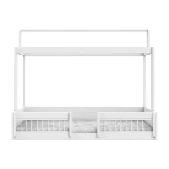 LIFETIME Montessori Hutbed - 120 x 200 cm - Wit