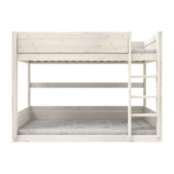 LifeTime Stapelbed – Laag – Rolbodem – White-Wash