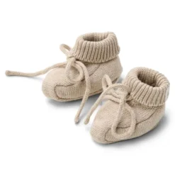 Little Dutch Gebreide Slofjes - Soft Beige Melée