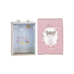 Little Dutch Little Pink Flowers Knuffelpop - Rosa - 10 cm