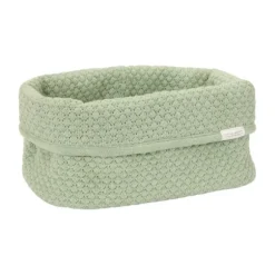 Little Dutch Pure Commodemandje Groot - 25 x 15 x 15 cm - Gebreid - Sage