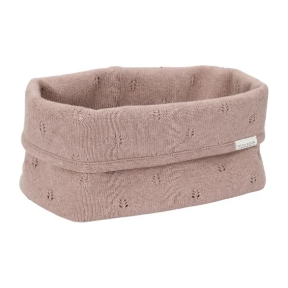 Little Dutch Pure Commodemandje Groot - 25 x 15 x 15 cm - Gebreid - Pink Blush