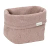 Little Dutch Pure Commodemandje Klein - 15 x 15 x 15 cm - Gebreid - Pink Blush