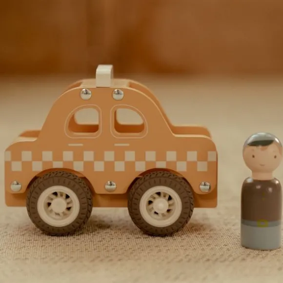 Little Dutch Taxi Inclusief Pegdoll – Hout