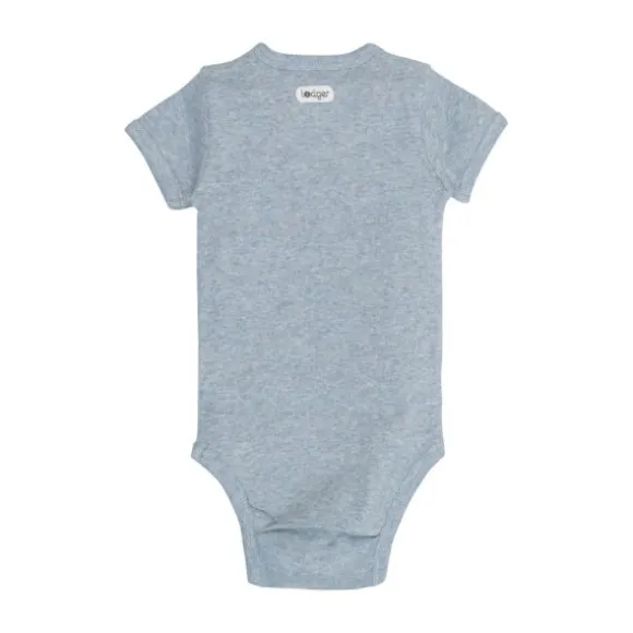Lodger Melange Romper Korte Mouw - Maat 56 - Blue Fogg