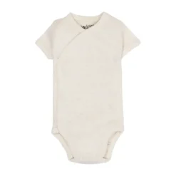 Lodger Melange Romper Korte Mouw - Maat 56 - Birch