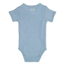 Lodger Solid Overslagromper Korte Mouw - Mt. 56 - Blue Fogg