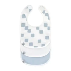 Lässig Slabbetje Newborn 3 Stuks - Happy Fruits - Light Blue
