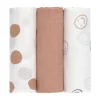 Lässig Swaddle Doek (3 stuks) 85 x 85 cm - Tiny Smile - Maple