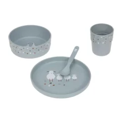 Lässig Tiny Farmer Sheep / Goose Dinerset Blue