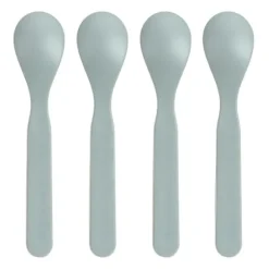 Lässig Tiny Team Dog Lepels - 4 Stuks - PP/Cellulose - Blauw