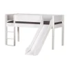 Manis-h Combinatie Halfhoog Bed Met Lattenbodem - LOKE - 90x160 cm
