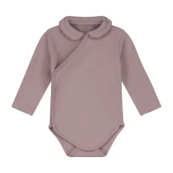 Mats & Merthe Charlotte Romper met Lange Mouwen - Rose - 6 Mnd