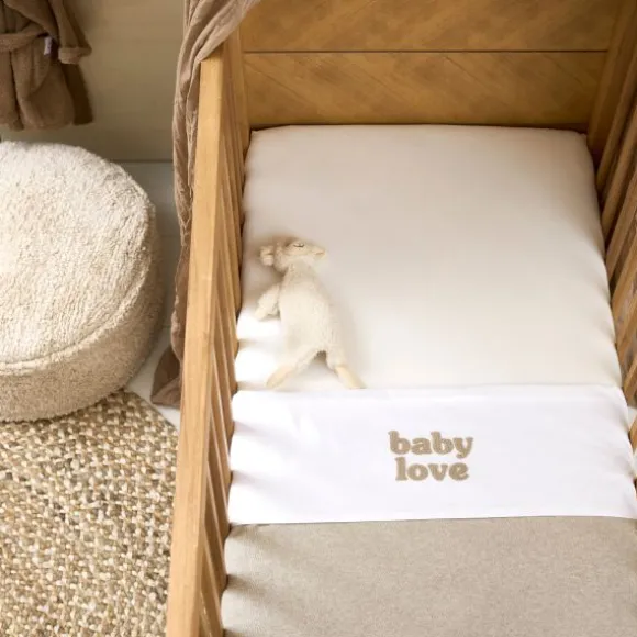 Meyco Baby Love Wieglaken - 100 x 150 cm - Sand Melange