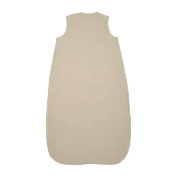 Meyco Baby Uni Baby Slaapzak Gevoerd - 90 cm Pre-Washed hydrofiel - Sand