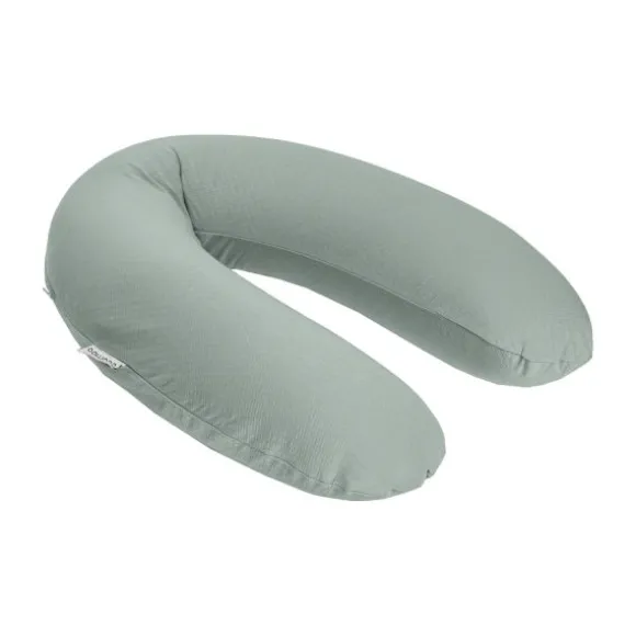 Meyco Baby Uni Relaxhoes Voedingskussen - Pre-Washed Hydrofiel - Soft Olive