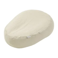 Meyco Baby Uni Relaxhoes Voedingskussen - Pre-Washed Hydrofiel - Soft Olive