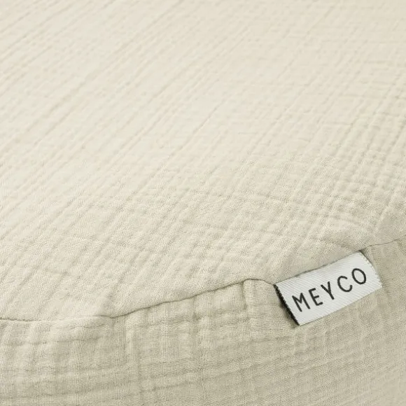 Meyco Baby Uni Relaxhoes Voedingskussen - Pre-Washed Hydrofiel - Soft Olive