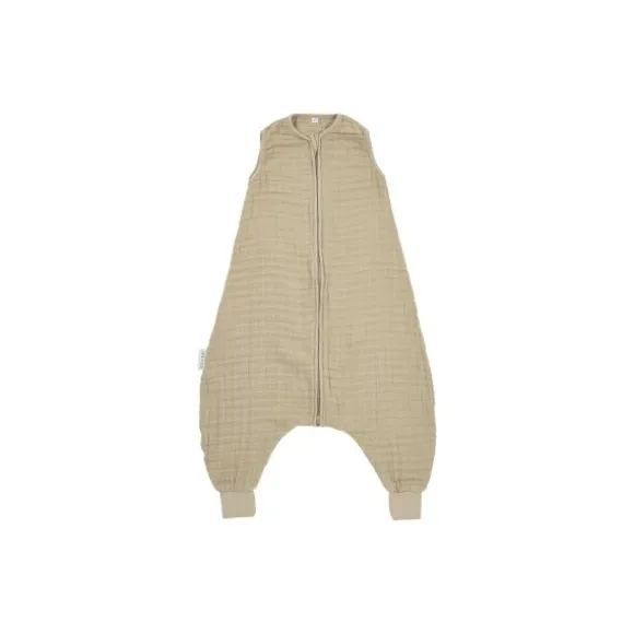 Meyco Baby Uni zomer Slaapoverall Jumper - 92 cm - Pre-Washed Hydrofiel - Soft Sand