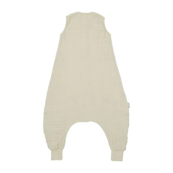 Meyco Baby Uni Zomer Slaapoverall Jumper - 104 cm - Pre-Washed Hydrofiel - Soft Olive