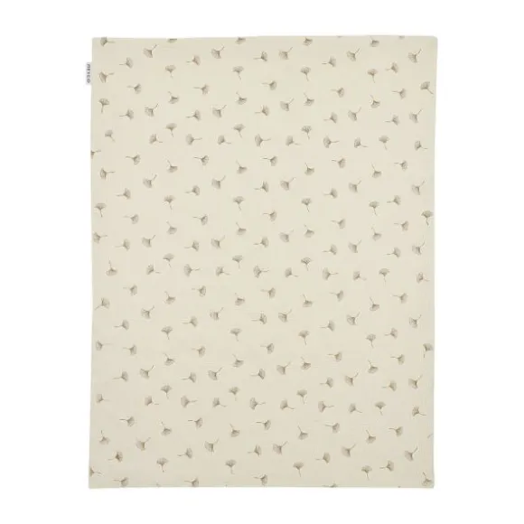 Meyco Deken Borduur Pre-Washed - Ginkgo - Soft Sand - 100 x 150 cm