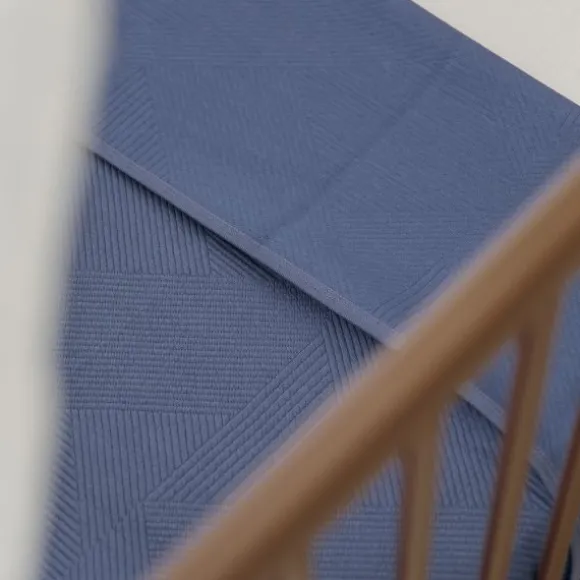 Meyco Deken Gebreid - Pure - 75 x 100 cm - Jacquard - Indigo