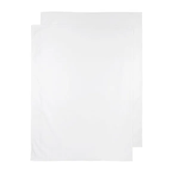 Meyco Uni Wieglaken Wit 75 x 100 cm 2 Stuks