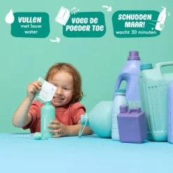 Naïf Pump Bottle + Wash Gel Navulpoeder
