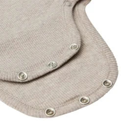 Noppies Nino Romper - Rib - Taupe Melange - Mt. 44