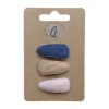 Ootje Kadootje Babyhaarclipjes - Rib Petrol/Sahara/Pink - 3 stuks