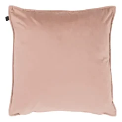 Overseas Middlestitch Kussen - 60 x 60 cm– Velours – Beige