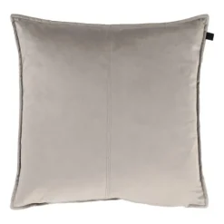 Overseas Middlestitch Kussen - 60 x 60 cm– Velours – Beige