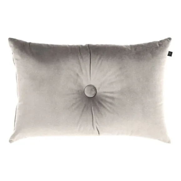 Overseas Velours Button Kussen - Rose Dust