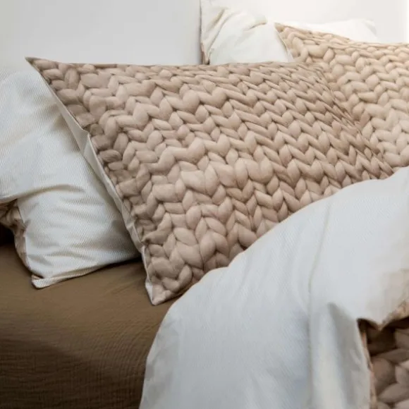 Snurk Twirre Flanel Dekbedovertrek - 140 x 200/220 cm - Sand Beige