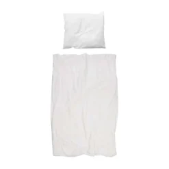 Snurk Uni Flanel Dekbedovertrek White 140 x 200/220 cm
