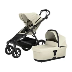 Thule Urban Glide 4 Kinderwagen 2-in-1 - Beige | Thule Maple Autostoeltje | Thule Alfi Isofix Base