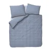 Town & Country Gingham Dekbedovertrek - 140 x 220 cm - Old Blue