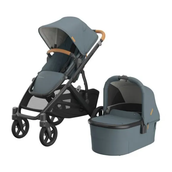 UPPAbaby VISTA V3 Kinderwagen 4-in-1 - Liam | Cybex Cloud T Plus Autostoeltje | Cybex Base T