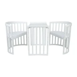 Waldin Oval Combibed 7‑in‑1 - Natural inclusief matras