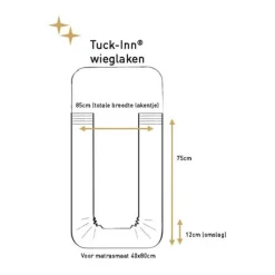 Witlof For Kids Tuck-Inn Flower Powder Laken 40 x 80 cm