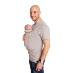 Womboo Buidelshirt - Man - Maat S - Lichtgrijs