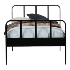 Woood Mees Bed Metaal Zwart 90 x 200 Cm